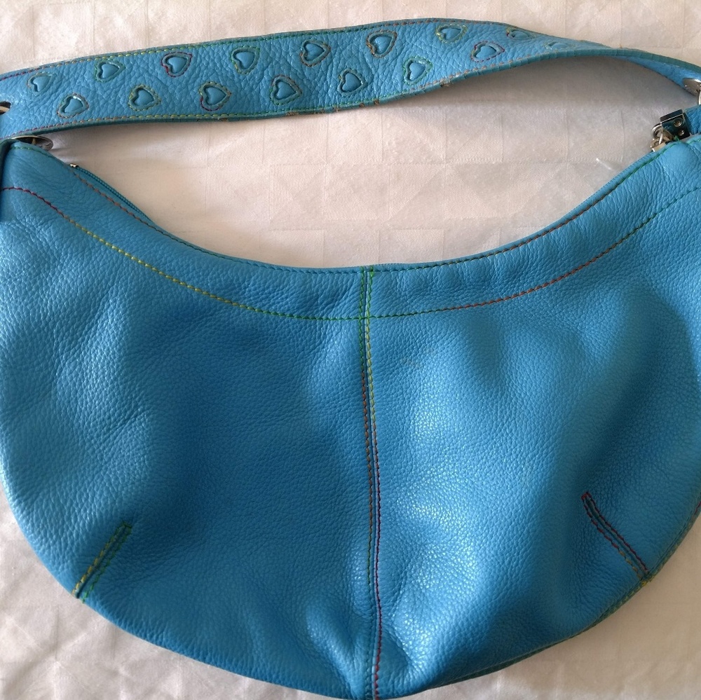 the SAK Leather Crescent Rainbow Hobo Purse Bag